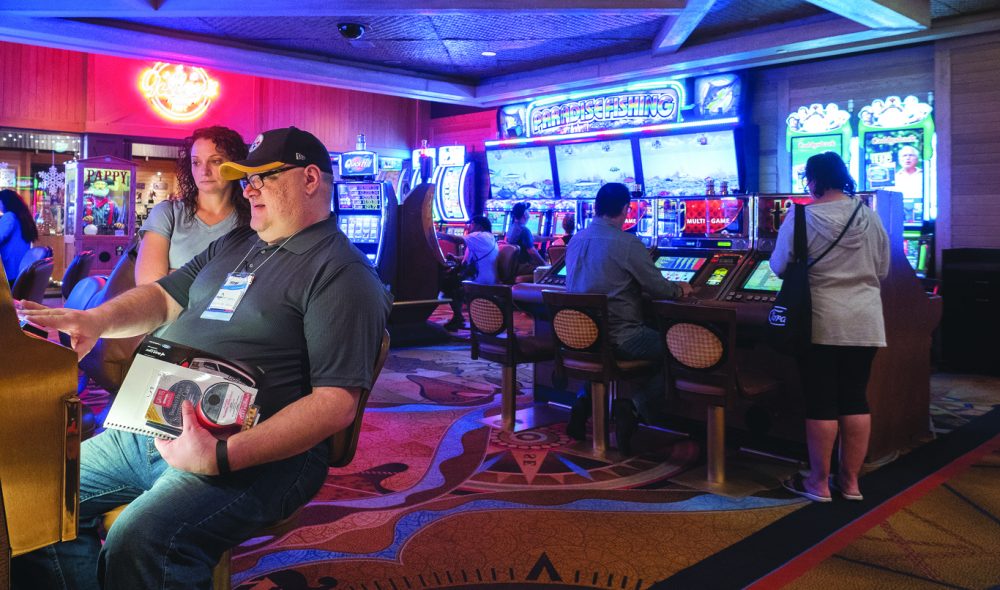 GAMBLING: Kasinodriften er fortsatt en viktig del av virksomheten hotellene driver, men utgjør stadig mindre (ca. 40 prosent) av den totale omsetningen i byen.