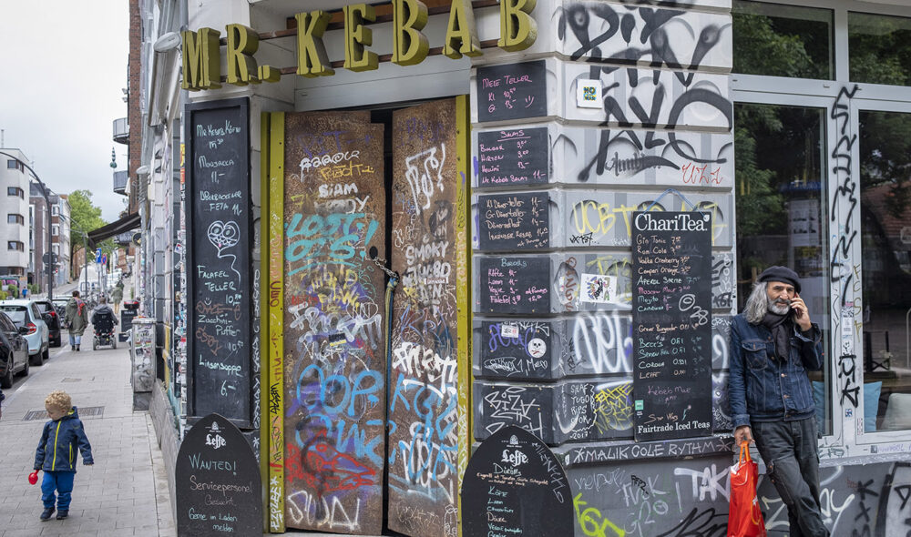 HJERTET: St. Pauli omtales som Hamburgs «slitne hjerte». All tagging og grafitti får ta en del av skylden for det.