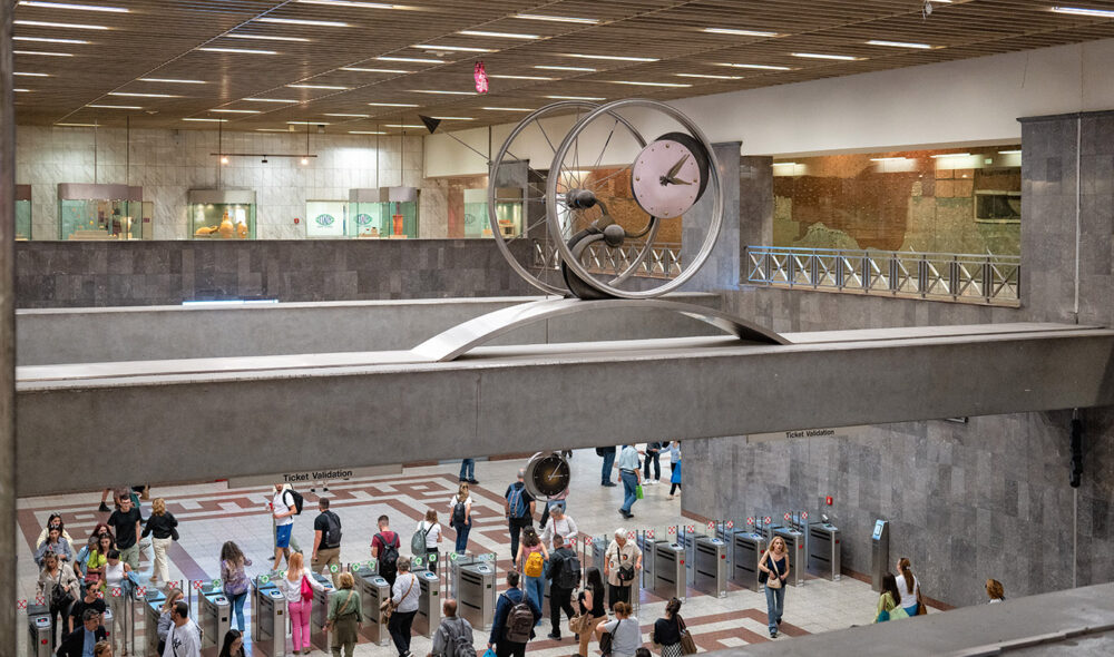 LEKKER METRO: Metro-stasjonen ved Syntagmaplassen er viden kjent for sin særeigne dekor.