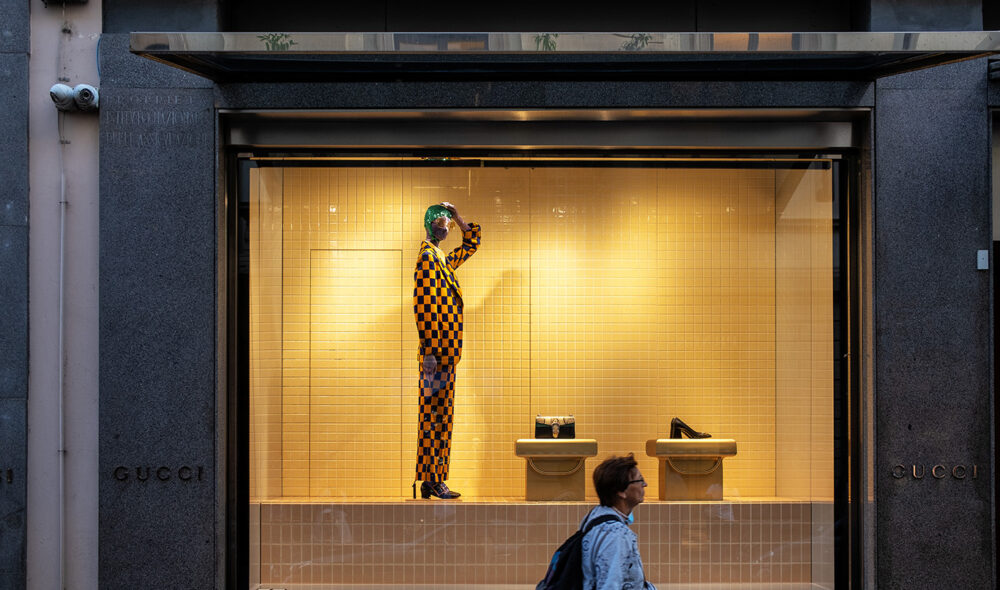 MOTEBY: Motebutikkene ligger tett i sentrum av Milano.