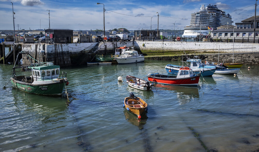 TITANIC: Cobh var for øvrig siste havna Titanic var innom før den la ut på sin skjebnesvangre ferd over Atlanteren i 1912. (