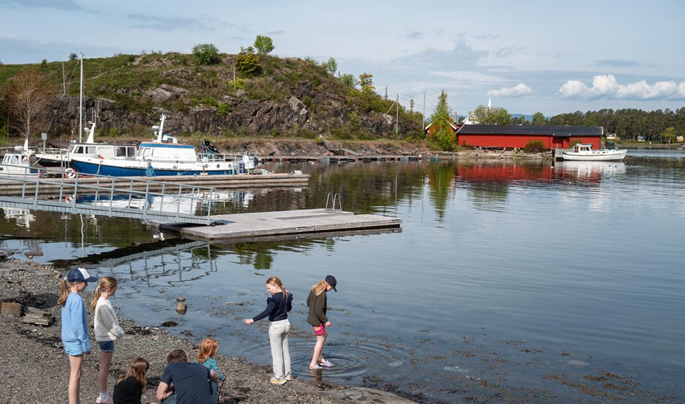 FINT FOR BARNA: Den norske Turistforening har flere muligheter for dem som vil overnatte under tak på Gressholmen