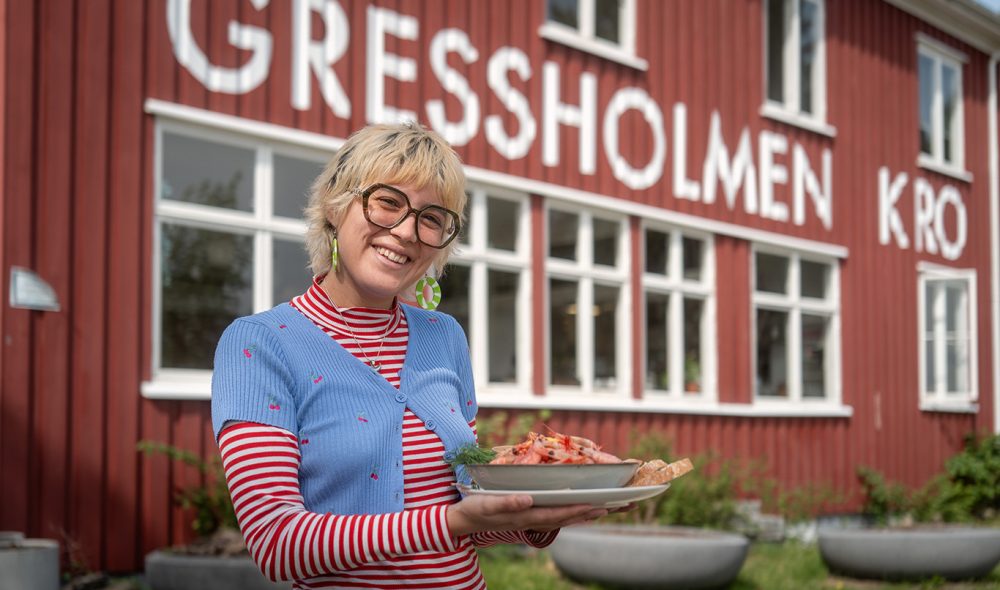 POPULÆR: Gressholmen Kro der daglig leder Aurora Ayala Sagvolden serverer de herligste reker er blant øynenes mest populære stoppesteder.